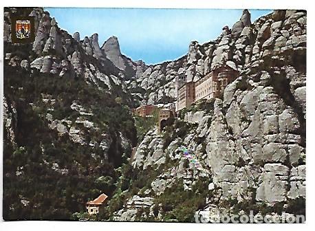 Postales: MONESTIR I FUNICULAR A LA SANTA COVA - MONASTERY AND FUNICULAR.- MONTSERRAT / BARCELONA