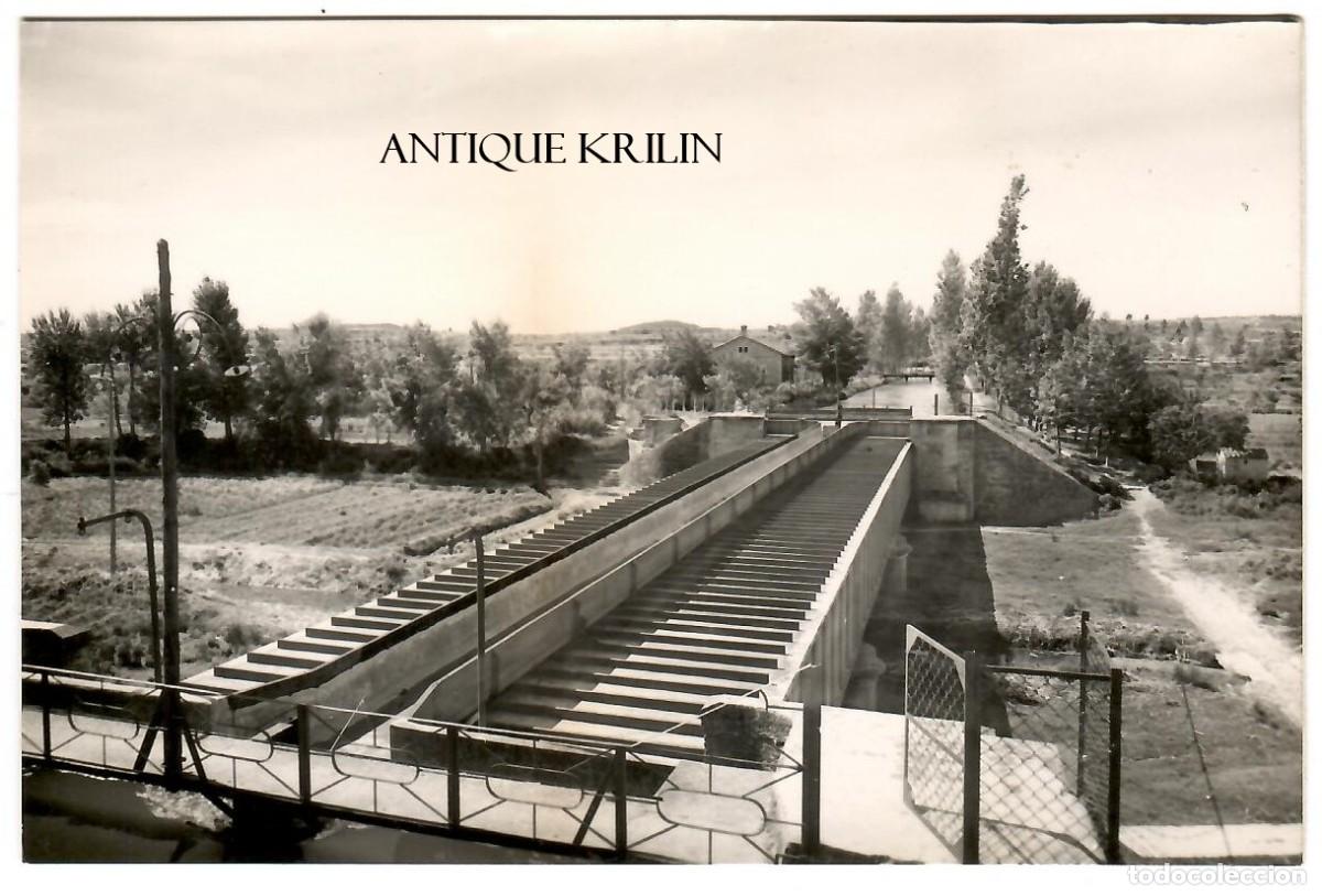 Postales: AGRAMUNT N&ordm; 18 PUENTE HIERRO ACUEDUCTO CANAL DE URGEL / RAYMOND / SIN FRANQUEAR
