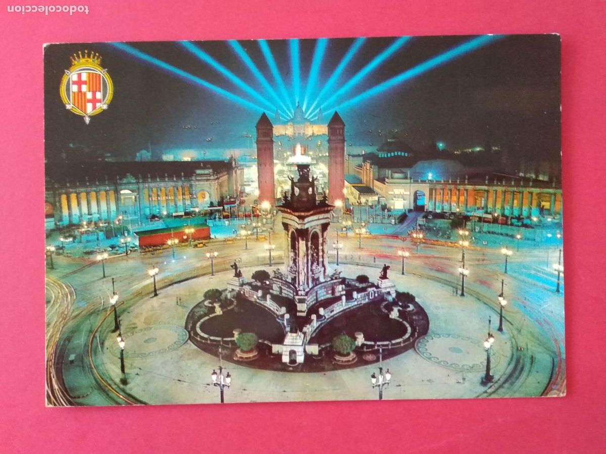 Postales: ANTIGUA TARJETA POSTAL , CATALU&Ntilde;A CATALUNYA , BARCELONA , PLAZA DE ESPA&Ntilde;A
