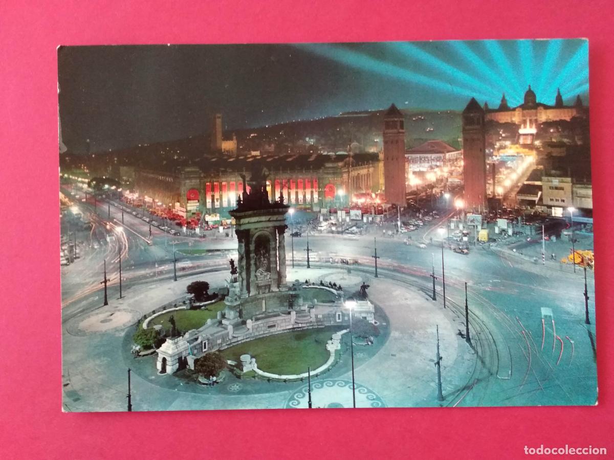 Postales: ANTIGUA TARJETA POSTAL , CATALU&Ntilde;A CATALUNYA , BARCELONA , PLAZA DE ESPA&Ntilde;A