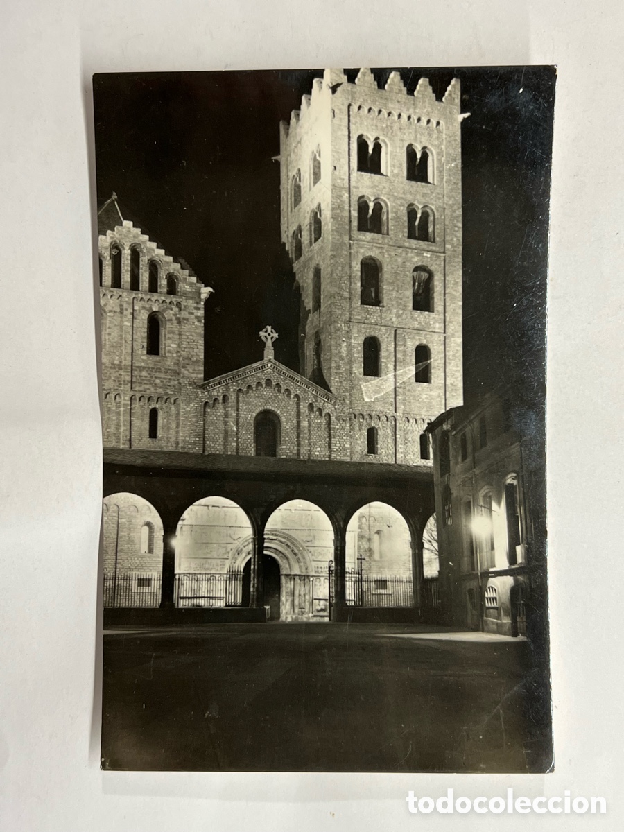 Postales: RIPOLL (Girona) Postal No.36, Monasterio de Sta. Mar&iacute;a.. Comercial Prat (a.1961) circulada