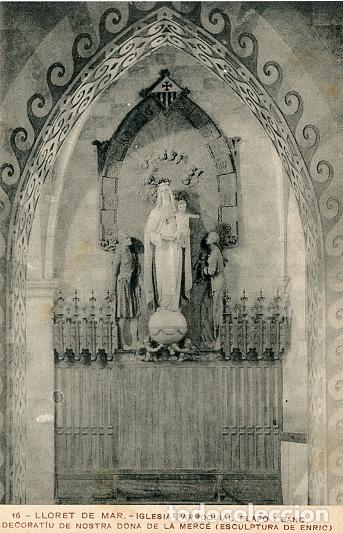 Postales: 16 - Lloret de Mar - iglesia Parroquial