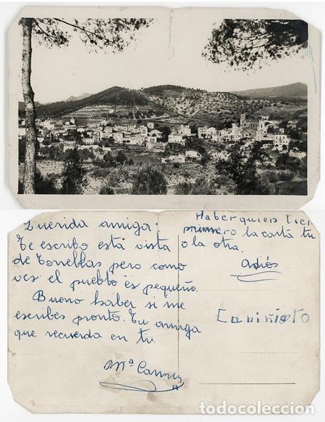 Postales: Foto postal de Torrellas, muy rara, Con defecto