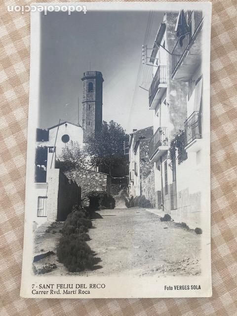 Postales: Sant Feliu Del Reco. N&ordm; 7. Carrer Rvd. Mart&iacute; Roca. Foto Verges Sola. Postal sin circular