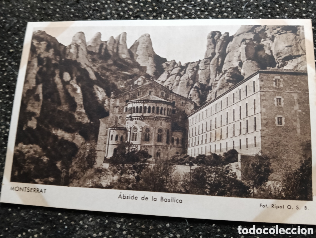 Postales: Montserrat &Aacute;bside de la Bas&iacute;lica foto Ripol