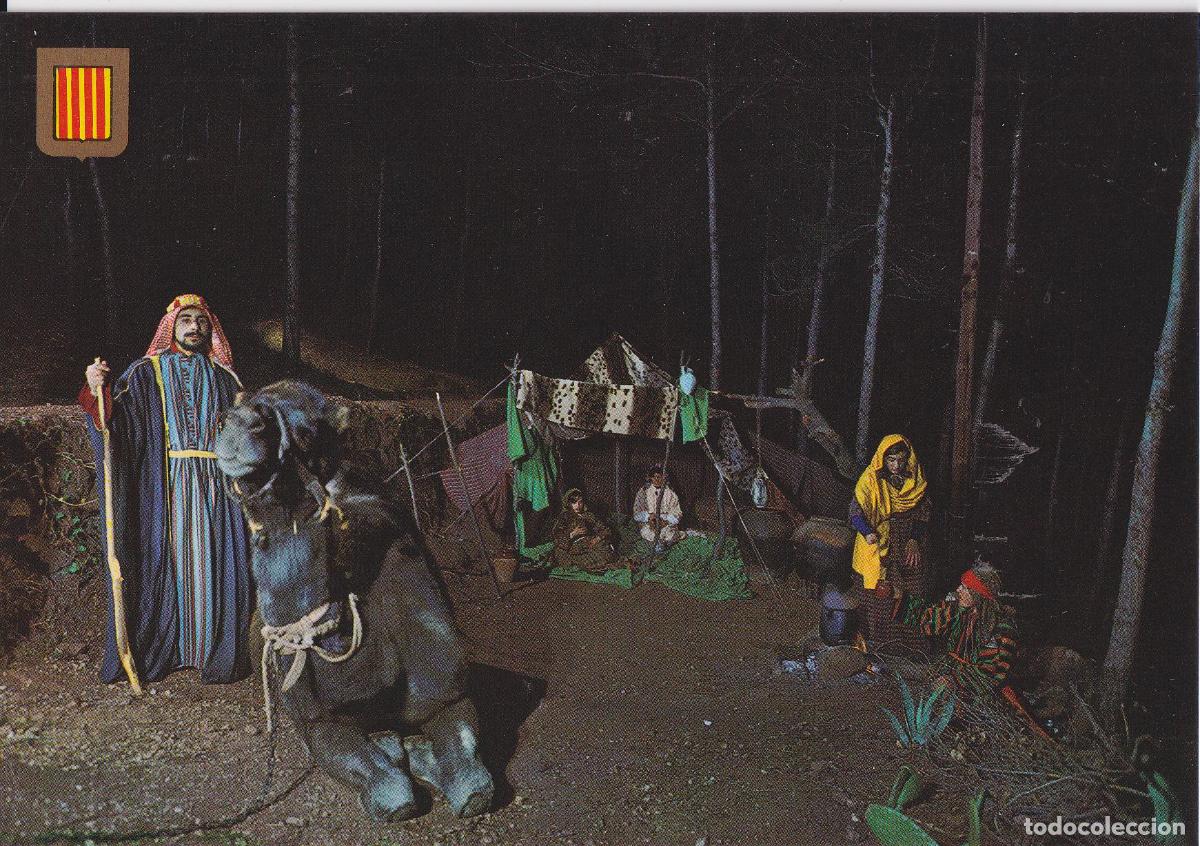 Postales: CORBERA DE LLOBREGAT, PESSEBRE VIVENT, LA HUIDA A EGIPTE &ndash; ESCUDO DE ORO N&ordm;9 &ndash; S/C