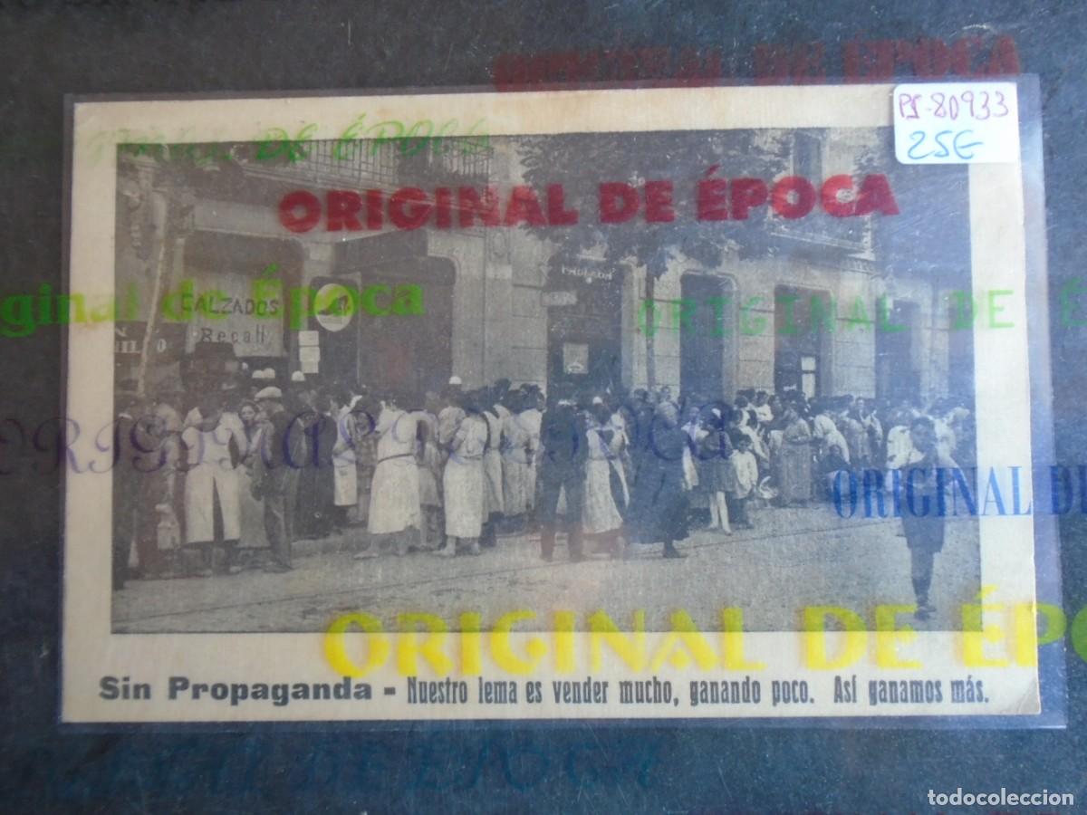 Postales: (PS-80933)TARJETA PUBLICITARIA DE BARCELONA-CALZADOS RECALL