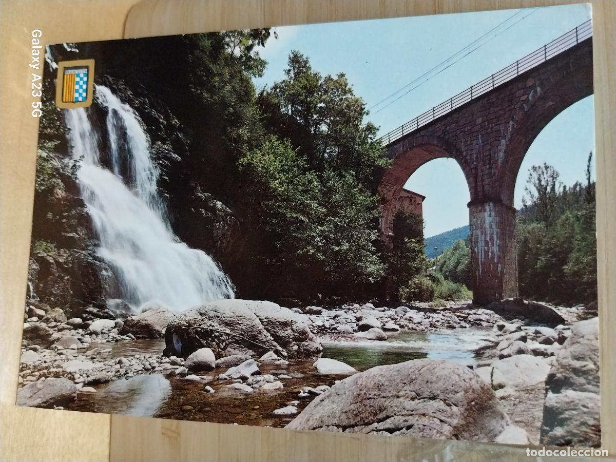 Postales: RIBES DE FRESER CASCADA DE MONTAGUT ED FISA 2448 CIRCULADA A&Ntilde;OS 60