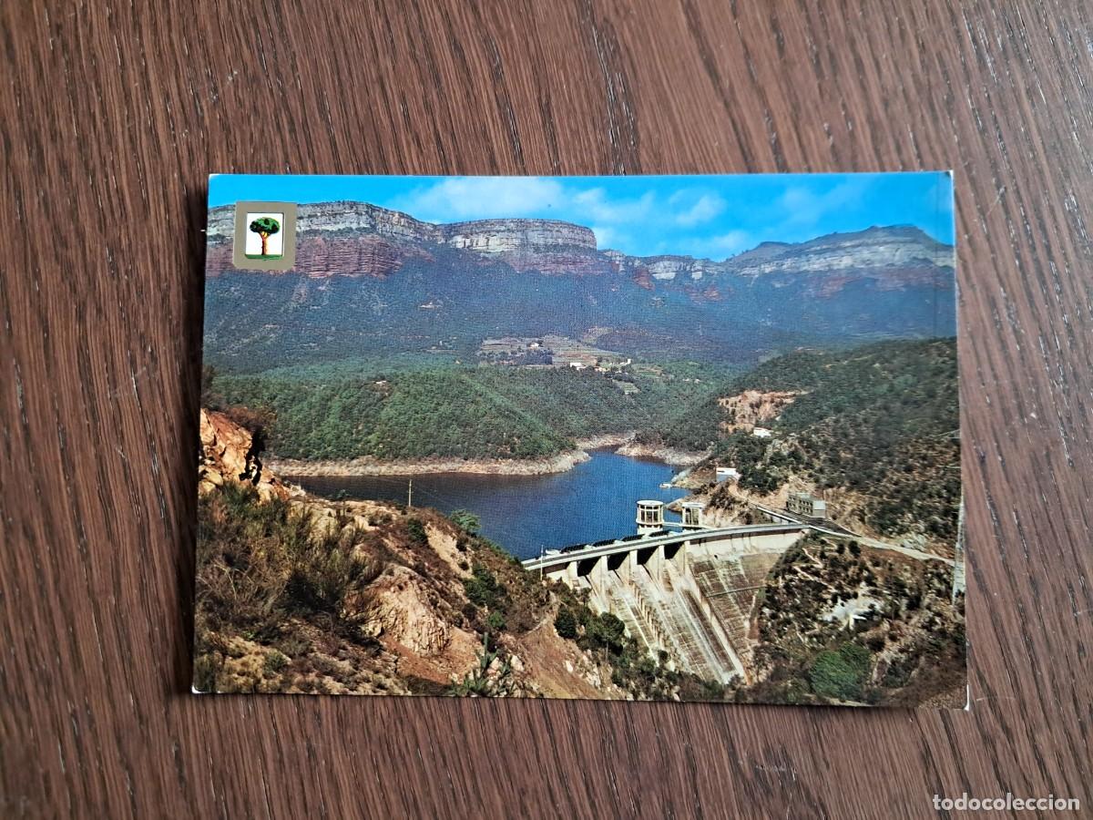 Postales: postal de Espa&ntilde;a, vista de la presa, pantano de Sau, Sant Roma n&ordm; 3293.