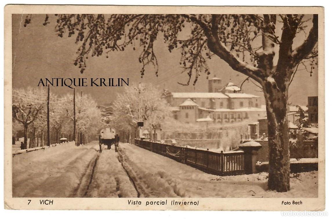 Postales: VICH N&ordm; 7 VISTA PARCIAL , INVIERNO / FOTO BACH / FRANQUEADA