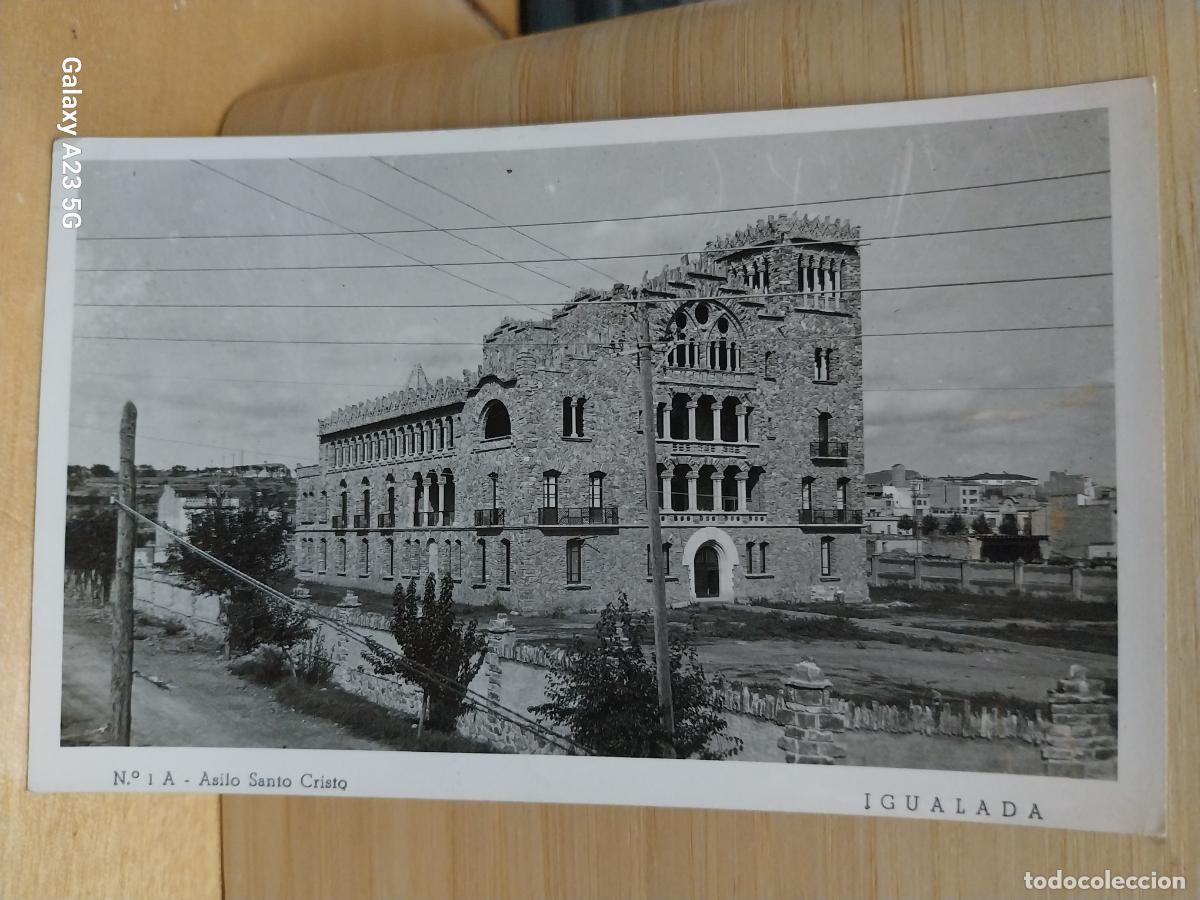 Postales: IGUALADA ASILO SANTO CRISTO S/ED 1A CIRCULADA A&Ntilde;O 1950 FOTOGRAFICA ULTRA RARA