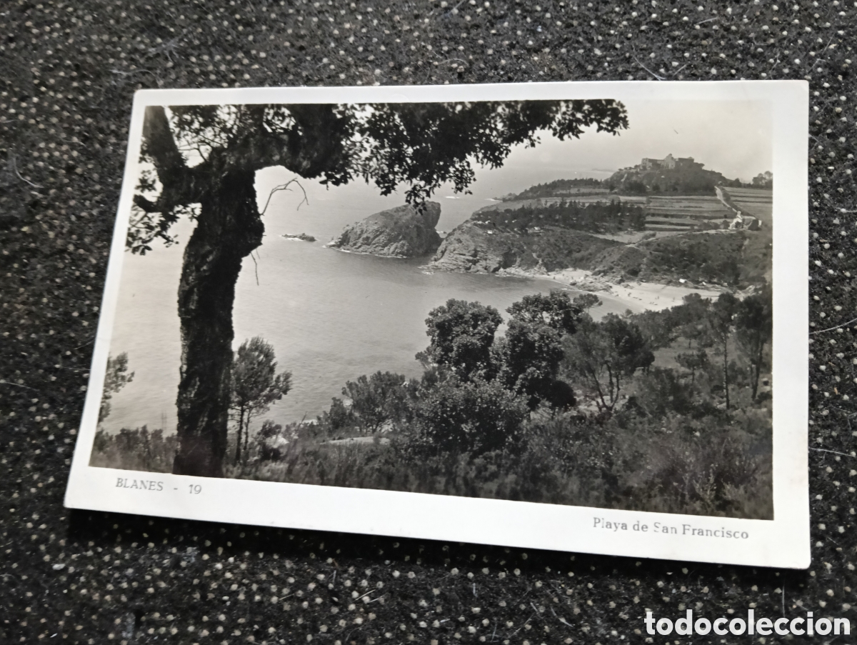 Postales: 19- Blanes Costa Brava playa de San Francisco