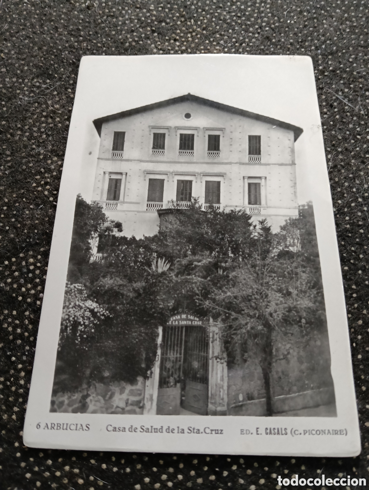 Postales: Gerona, Arbusias, casa de la Salud de la Santa Cruz