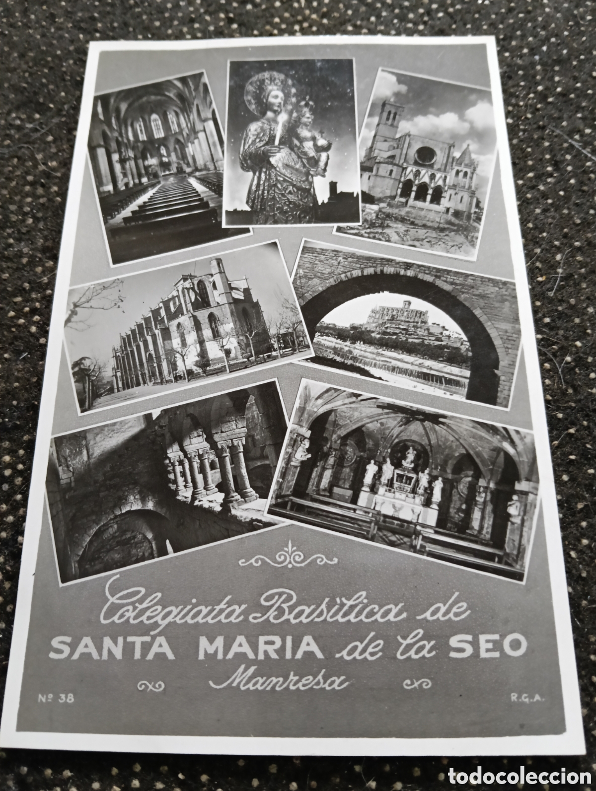 Postales: Postal de Manresa, Colegiata Bas&iacute;lica de Santa Mar&iacute;a de la Seo