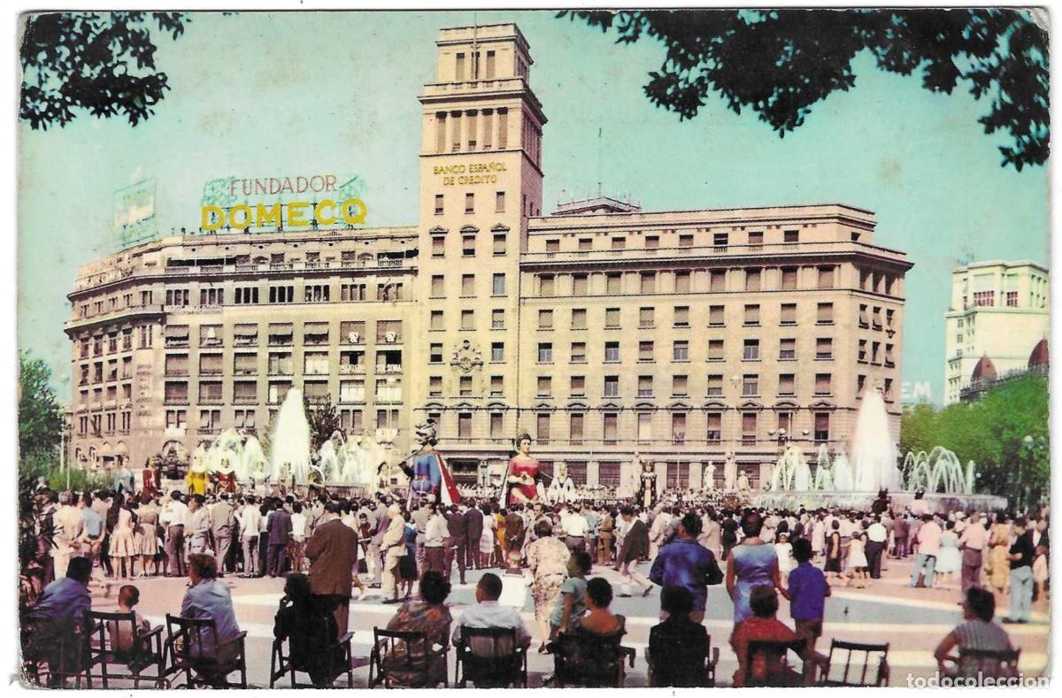 Postales: Postal Barcelona. Plaza de Catalu&ntilde;a. ref. 7-barcelona63