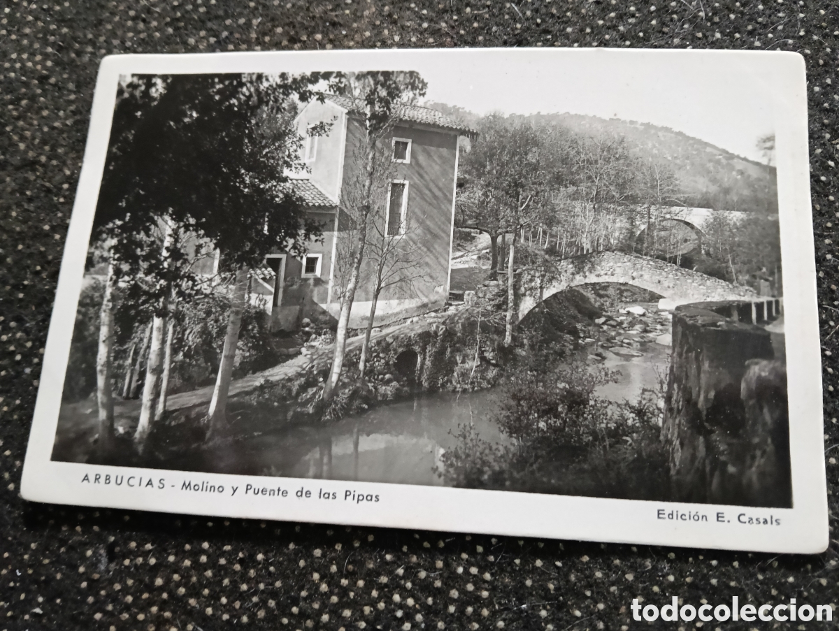 Postales: La Selva, Arbusias el molino y el puente de las Pipas.