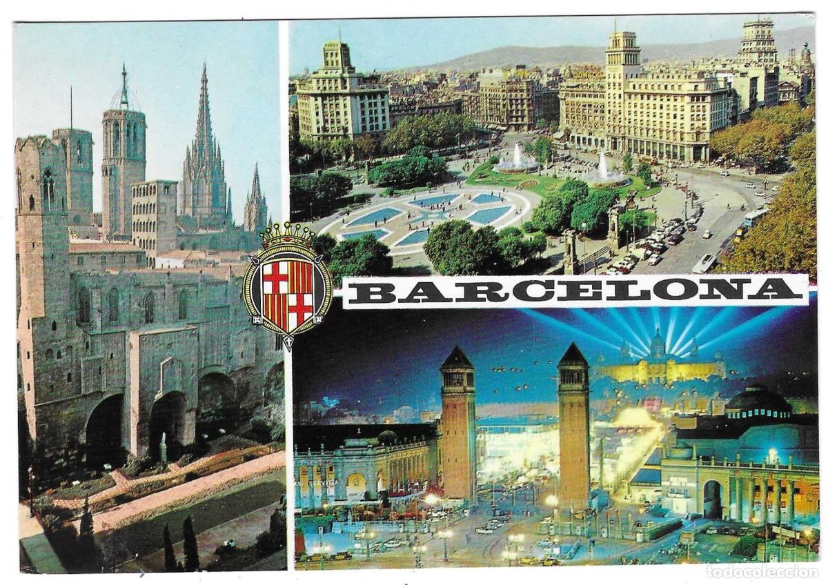 Postales: Postal Barcelona. Varias vistas. ref. 7-barcelona64
