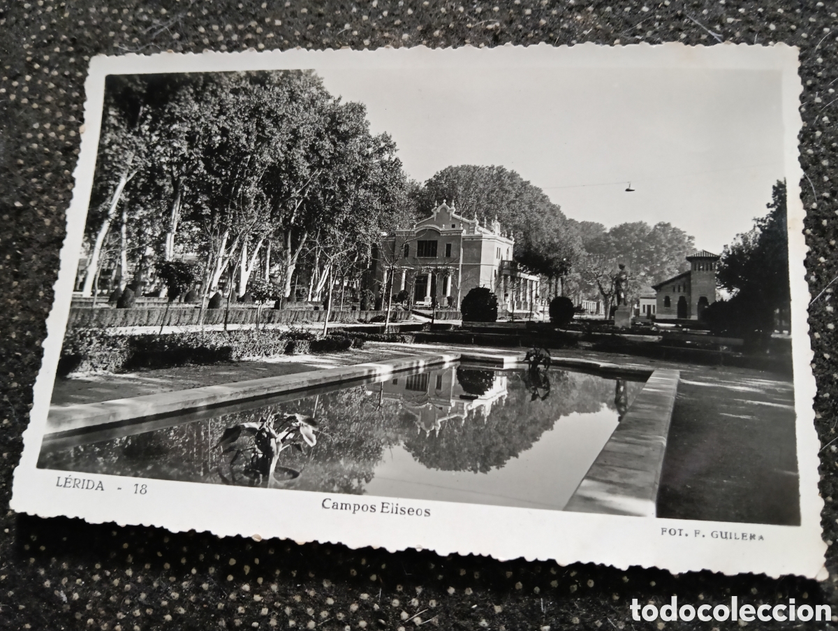 Postales: Postal original de L&eacute;rida Campos El&iacute;seos