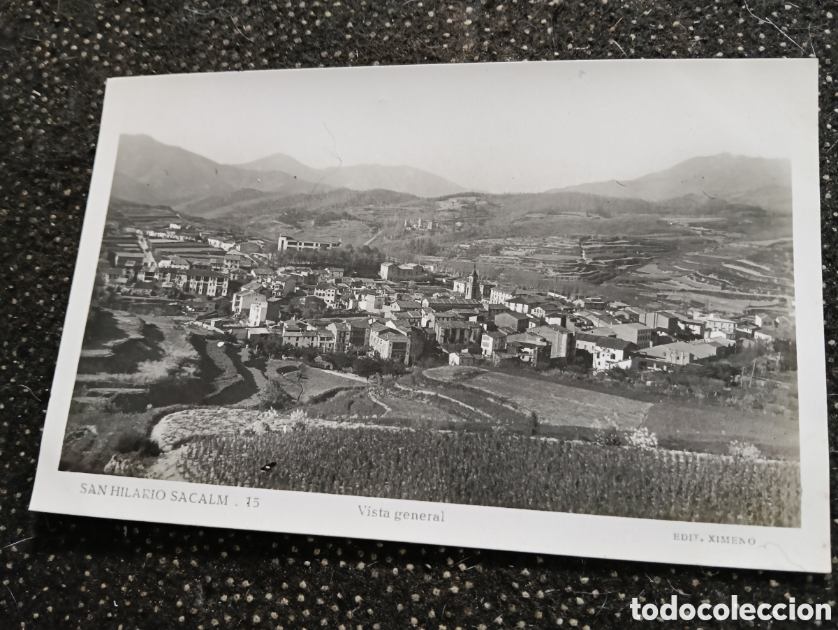 Postales: Postal de San Hilario Sacalm vista general del pueblo