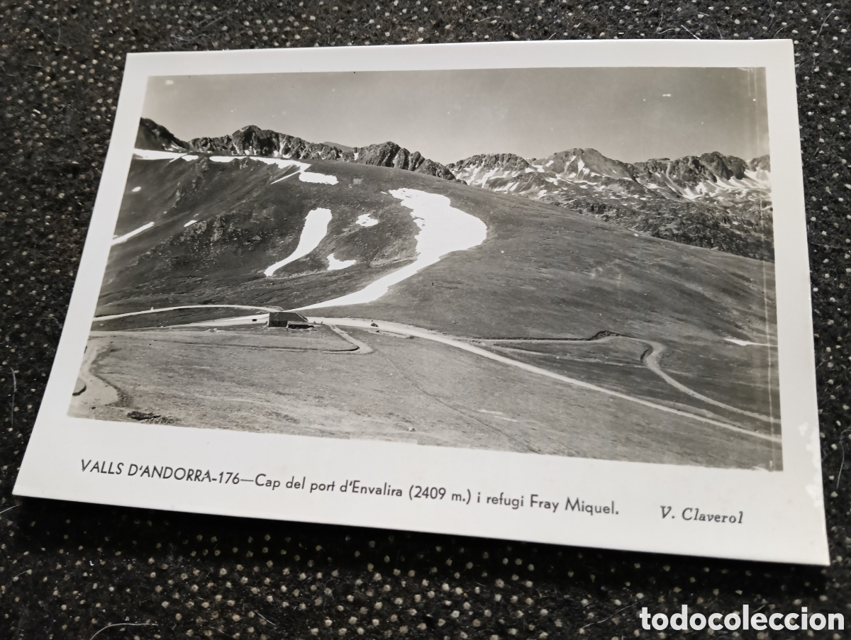 Postales: Postal de los Valles de Andorra, Cap del port d'Envalira i refugi Fray Miquel