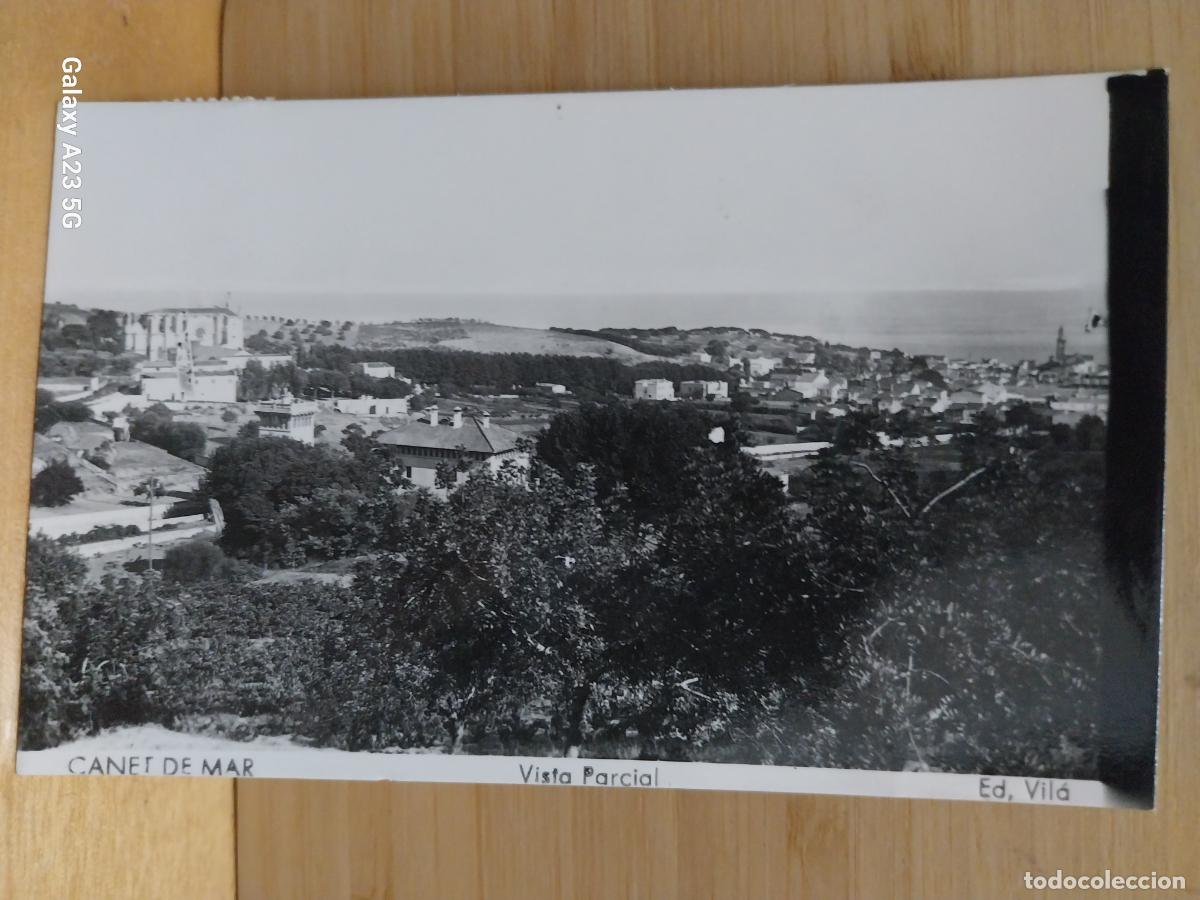 Postales: CANET DE MAR ED VILA VISTA DEL PUEBLO CIRCULADA A&Ntilde;O 1955