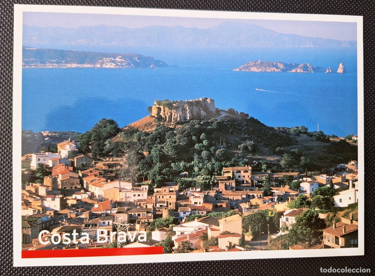 Postales: COSTA BRAVA (GERONA) - POSTAL COLOR ANTIGUA - BEGUR, PUEBLO E ISLAS MEDAS - NUEVA