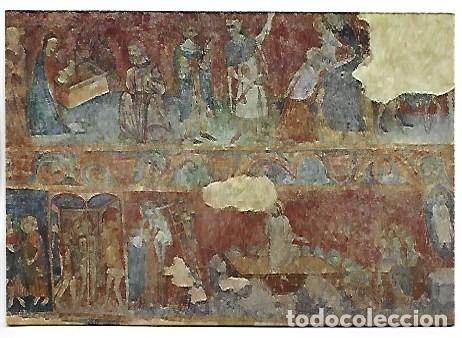 Postales: PINTURA MURAL DEL SEGLE XIV.- LLU&Ccedil;A / BARCELONA