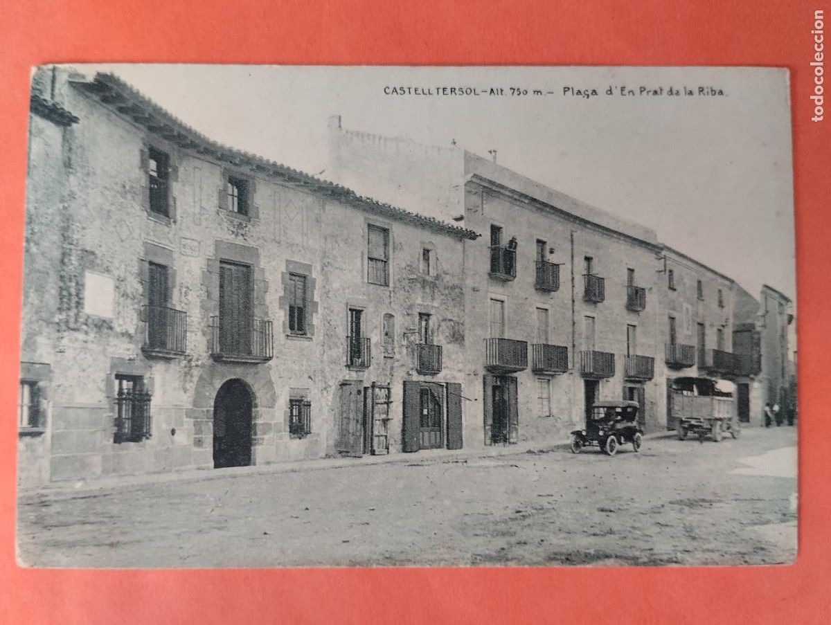Postales: POSTAL - CASTELLTERSOL (BARCELONA) - PLA&Ccedil;A D&acute;EN PRAT DE LA RIBA