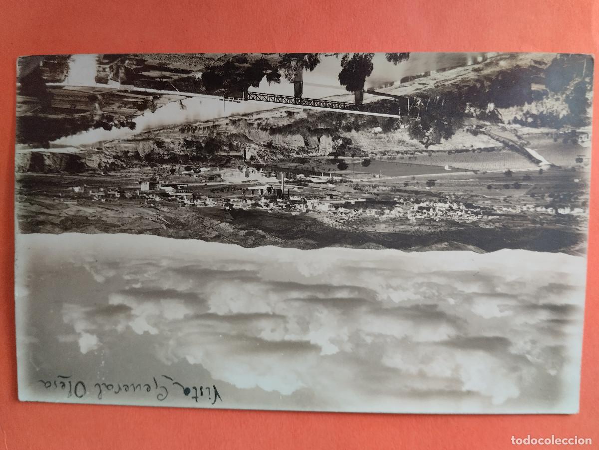 Postales: POSTAL FOTOGRAFICA VISTA GENERAL OLESA DE MONTSERRAT A&Ntilde;O 1928