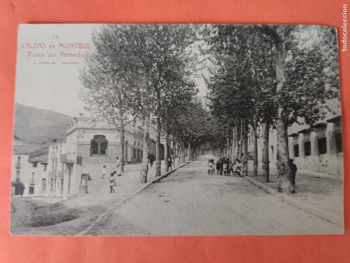 Postales: CALDAS DE MONTBUY PASEO DEL REMEDIO.