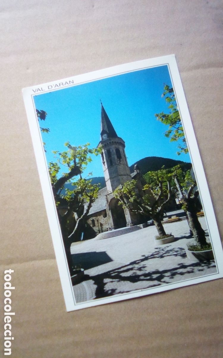 Postales: Postal Val d'Aran. Iglesia Santa Miguel. Pirineu catala. Vielha. PC50. Usada.