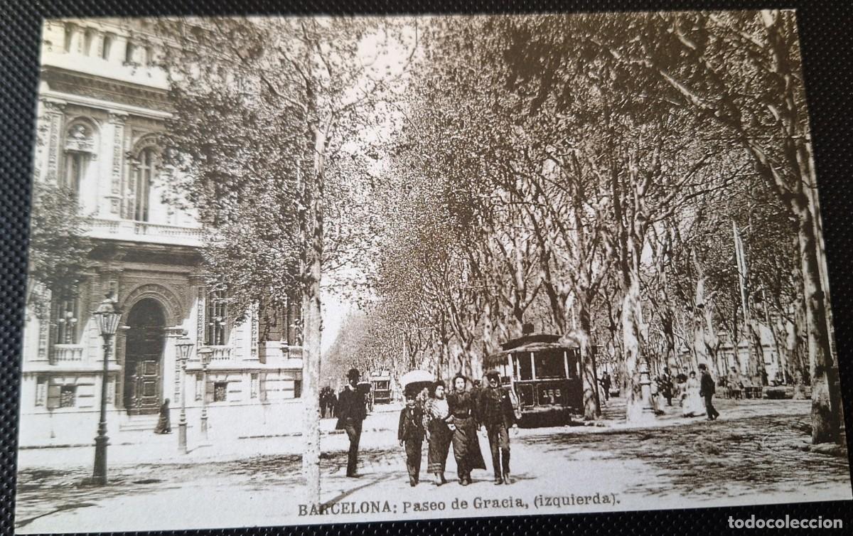 Postales: ANTIGUA POSTAL - BARCELONA - PASEO DE GRACIA - BUEN ESTADO