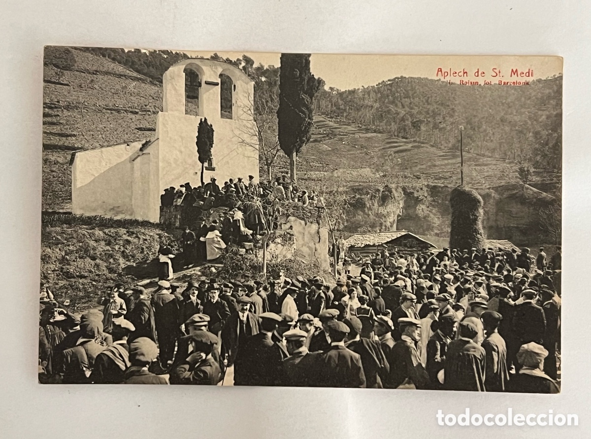 Postales: BARCELONA. Postal Aplech de Sant Medir.. Foto Roisin (h.1920?) S/C