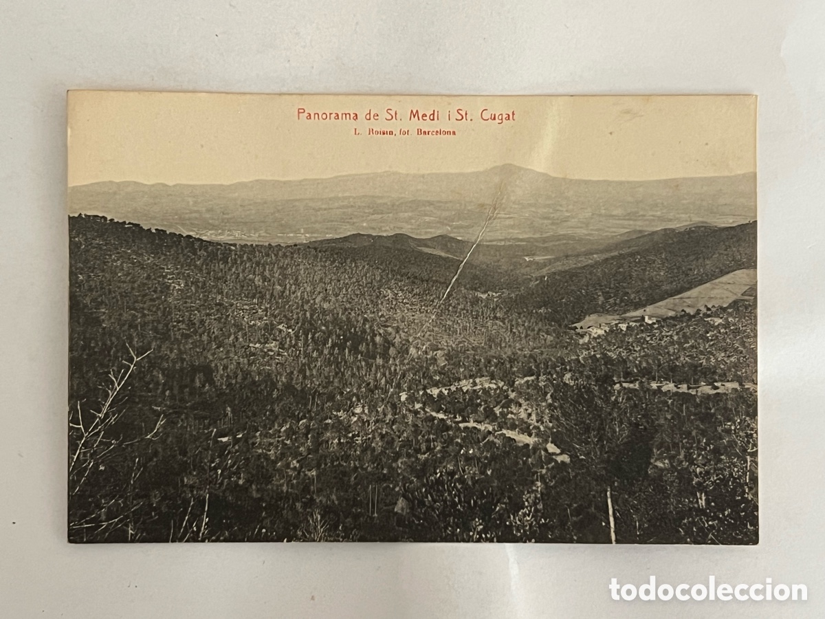 Postales: BARCELONA. Postal Panorama de St. Medi i St. Cugat.. Foto Roisin (h.1920?) S/C