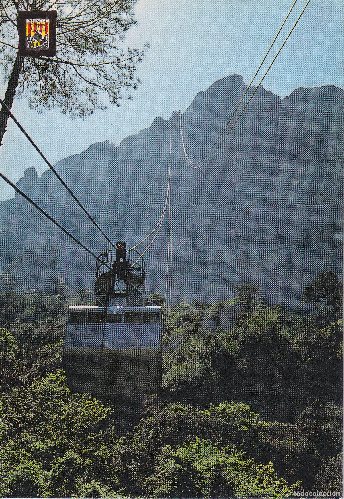 Postales: MONTSERRAT, FUNICULAR AERI DE SANT JERONI &ndash; ESCUDO DE ORO N&ordm;94 &ndash; S/C