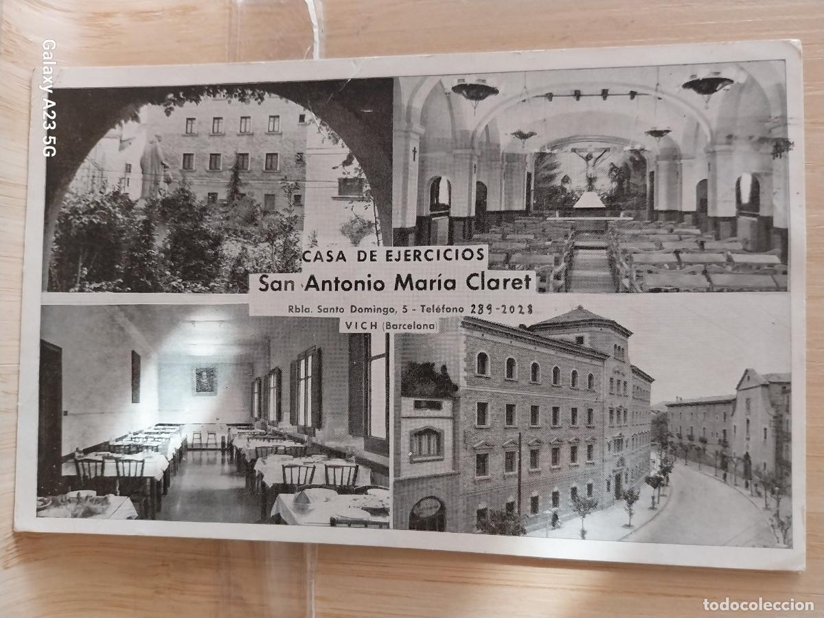 Postales: VICH SAN ANTONIO MARIA CLARES CASA EJERCICIOS TARJETA ESCRITA A&Ntilde;OS 50 ORIGINAL