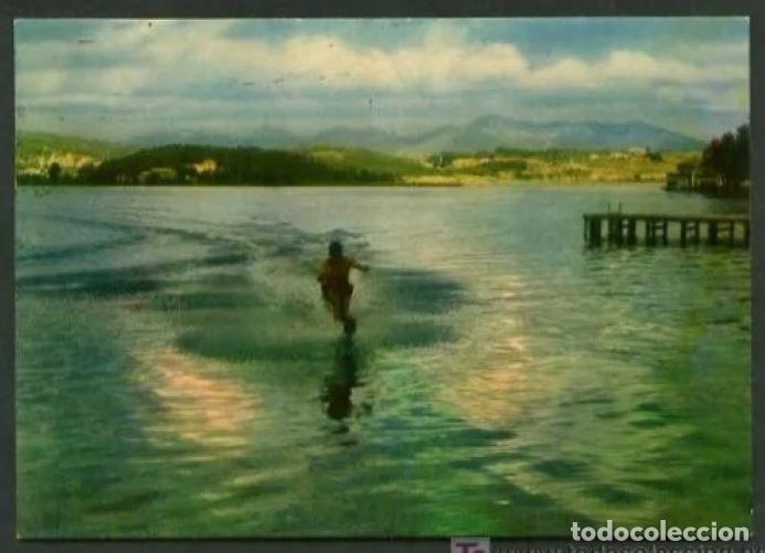 Postales: Banyoles. Pla d&acute;Estany. Edc. Alsius. Circulada 1961.