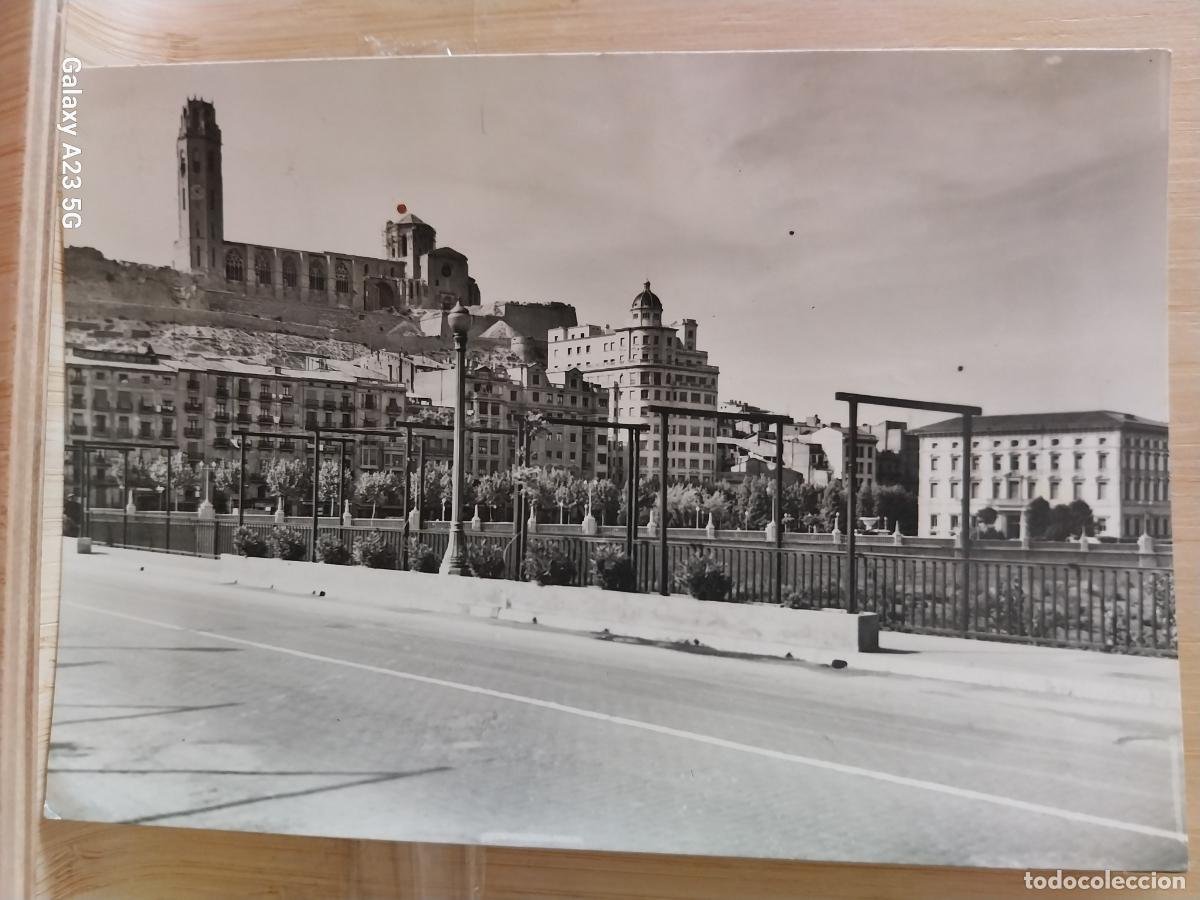 Postales: PUENTE AVENIDA JOSE ANTONIO A&Ntilde;O 1959 LERIDA ED FISA 29 CIRCULADA BN BONITA IMAGEN