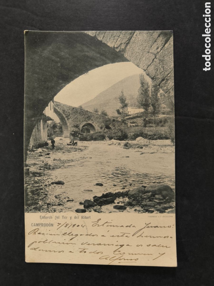 Postales: Postal Comprod&oacute;n, Gerona. Circulada en 1904. Catalu&ntilde;a.