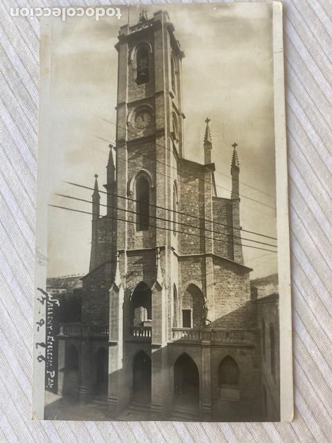 Postales: Sallent. Barcelona. Esglesia. Postal circulada en 1926