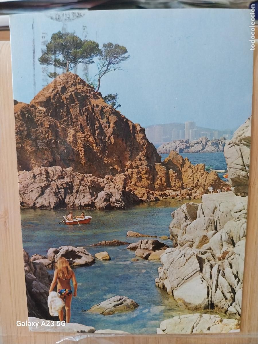 Postales: PLAYA DE ARO CAP ROIG ED FITER 155 CIRCULADA A&Ntilde;O 1976 ANIMADA