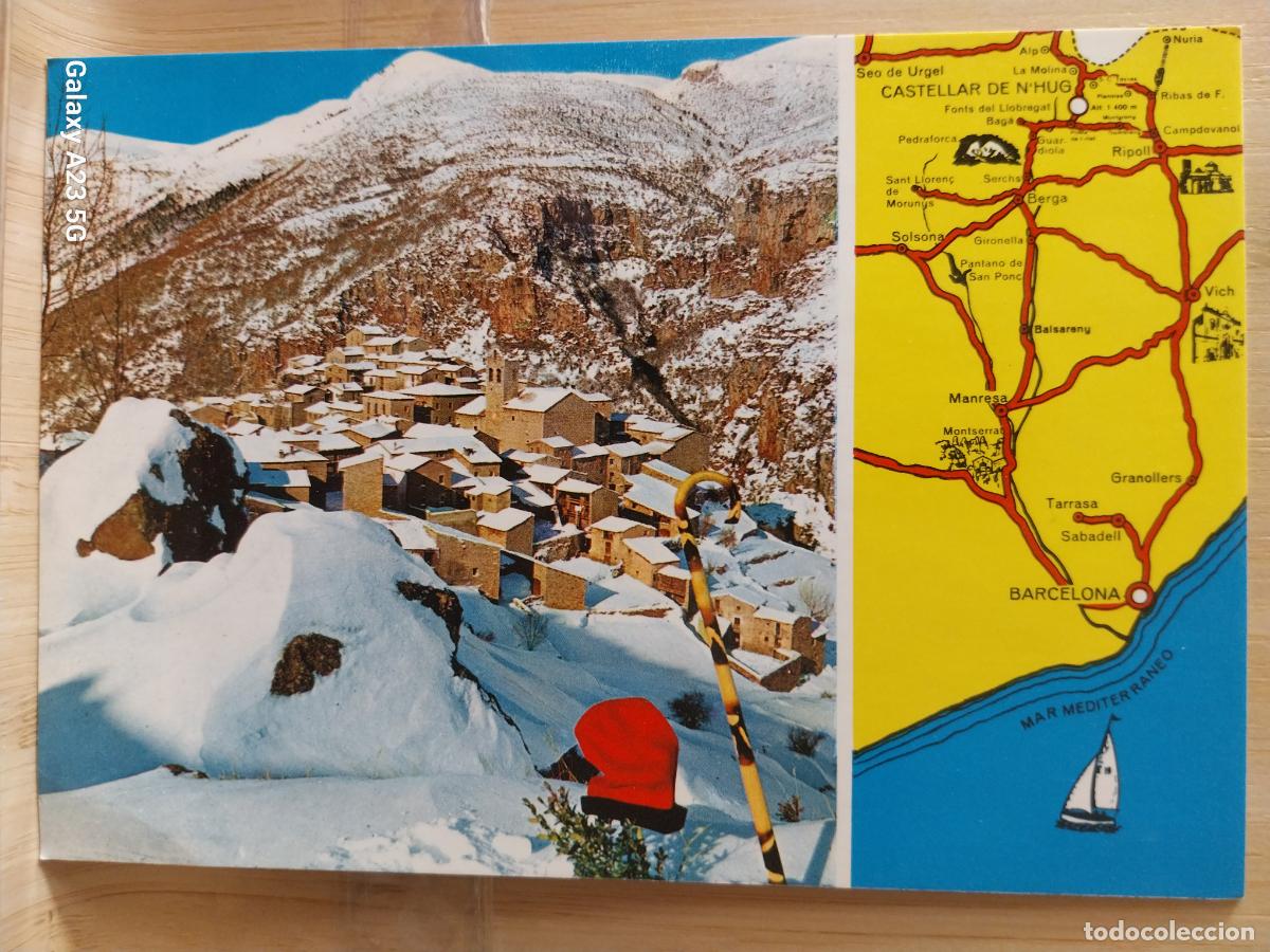 Postales: CASTELLAR DE N&acute;HUG PUIGLLAN&Ccedil;ADA POBLE NEVAT ED EUGINIO ORRIOLS 7 SC ORIGINAL