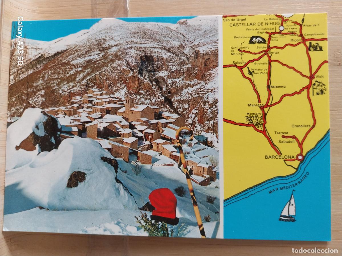 Postales: CASTELLAR DE N&acute;HUG PIIGLLAN&Ccedil;ADA I POBLE NEVAT ED EUGENIO ORRIOLS 7 ++