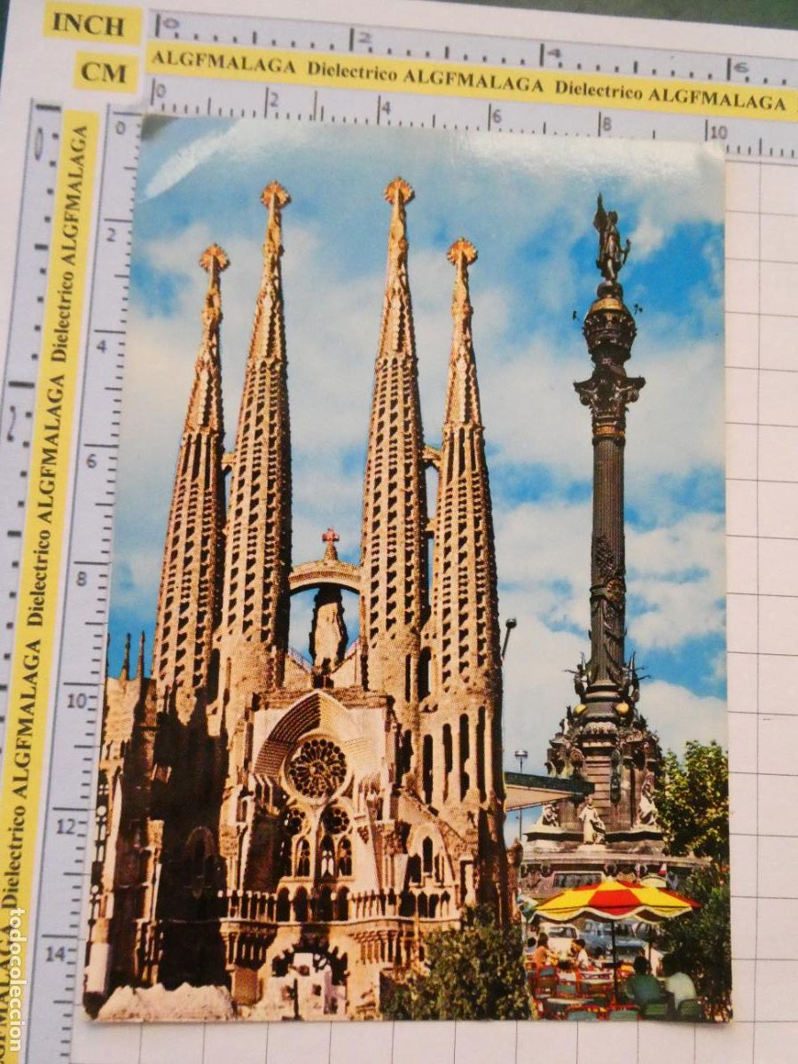 Postales: POSTAL DE BARCELONA. A&Ntilde;O 1967. TEMPLO DE LA SAGRADA FAMILIA 1071 CARRETERO. 566