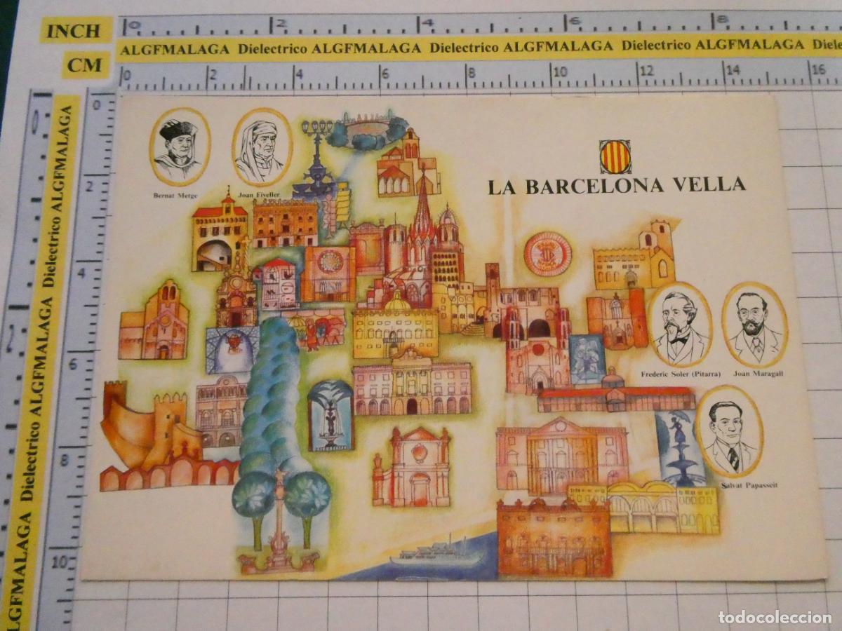 Postales: POSTAL DE BARCELONA. A&Ntilde;O 1977. LA BARCELONA VELLA MONUMENTOS CELEBRIDADES. 570