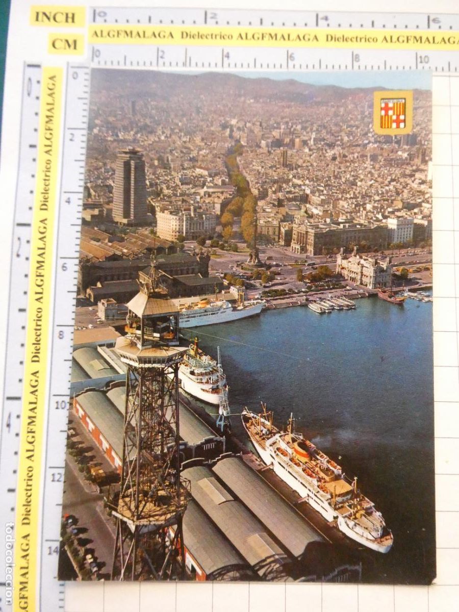 Postales: POSTAL DE BARCELONA. A&Ntilde;O 1981 PUERTO VISTA AEREA. 357 ESCUDO ORO. 578
