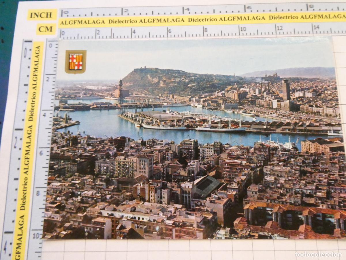 Postales: POSTAL DE BARCELONA. A&Ntilde;O 1977. PUERTO VISTA AEREA 356 ESCUDO ORO. 579