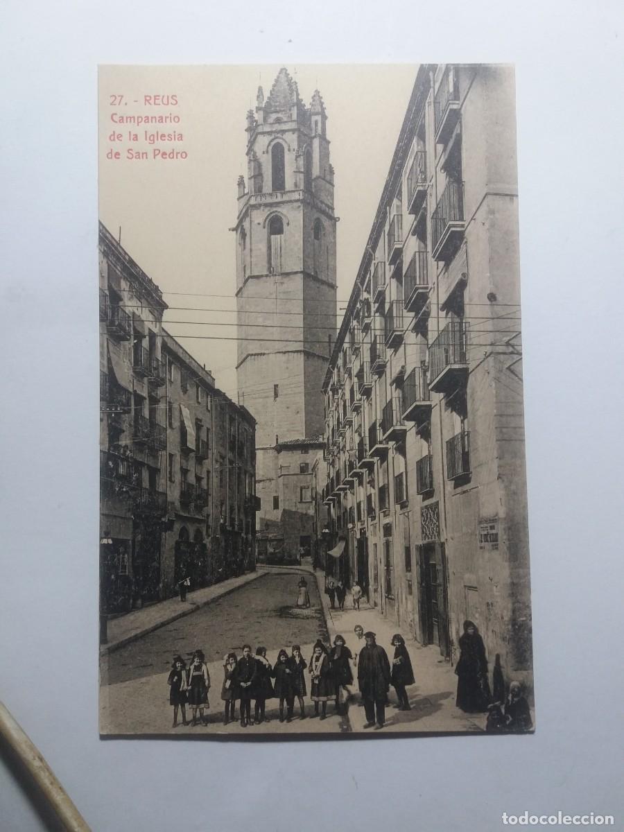 Postales: Postal n&ordm;.27 REUS Campanario Iglesia San Pedro