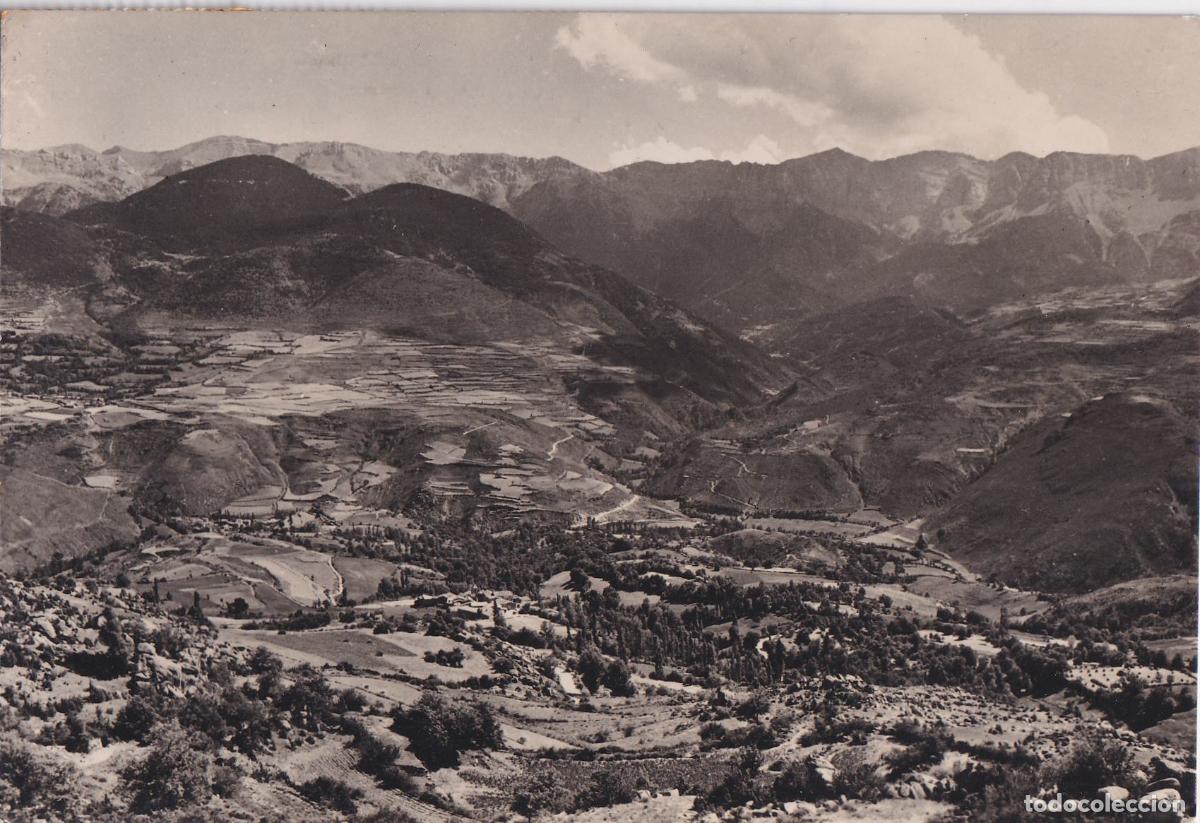 Postales: LLES DE CERDANYA (LLEIDA) MARTINET, AL FONDO SIERRA DEL CAD&Iacute; &ndash; FOT.A.CAMPA&Ntilde;A N&ordm;1374 - CIRCULADA