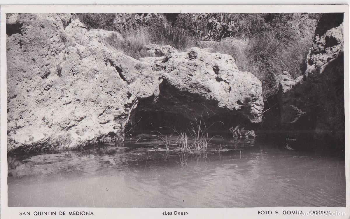 Postcards: SANT QUINT&Iacute; DE MEDIONA (BARCELONA) LES DEUS &ndash; FOTO E.GOMILA CREIXELL &ndash; ESCRITA 1958